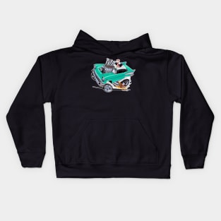 REVVIN 57 Chevy AQUA Kids Hoodie